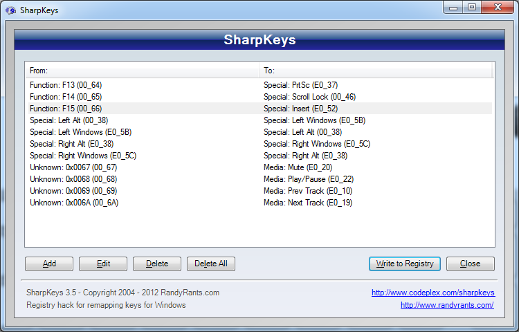 sharpkeys windows 8.1